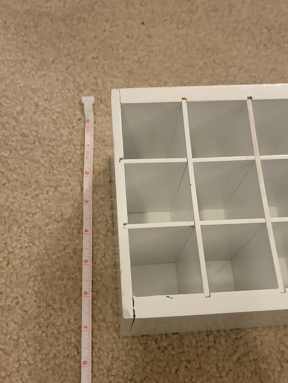 White Grid Organizer Storage Bin - Home Storage & Organization